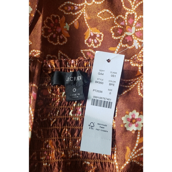 4. J.Crew Tie-front jumpsuit in vintage vines - Picture 7 of 7